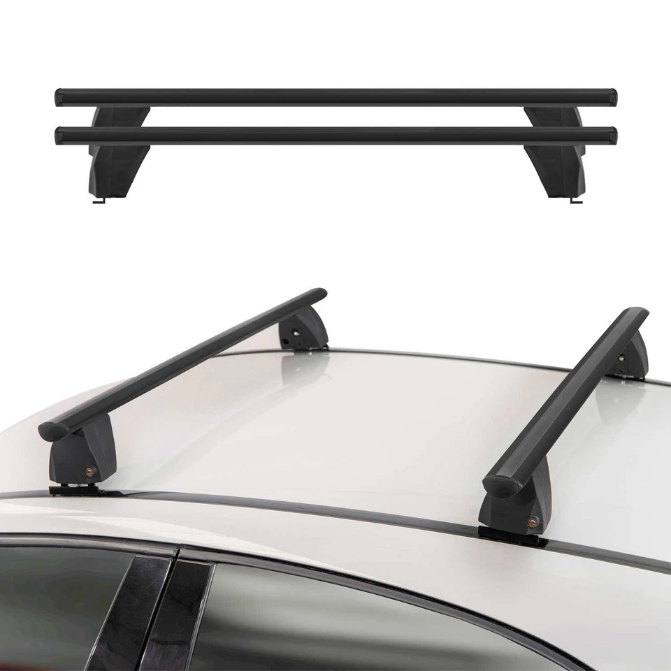 For BMW 325xi 01-06 OMAC USA Black Fix Points Roof Racks Cross Bar Foto 2 de 4