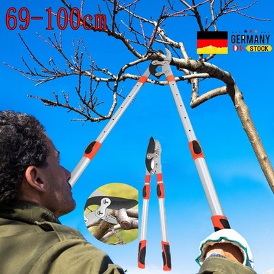 Profi Bypass Astschere Teleskopstiel Gartenschere Baumschere Astschneider DHL