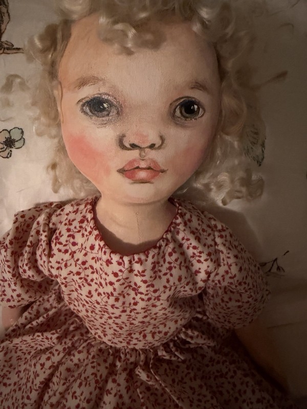 Hand Painted 18” Rag Doll