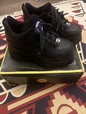 Fila Platform Women's Trainers Size UK 7/Eur 41 Black/White with Box VGC