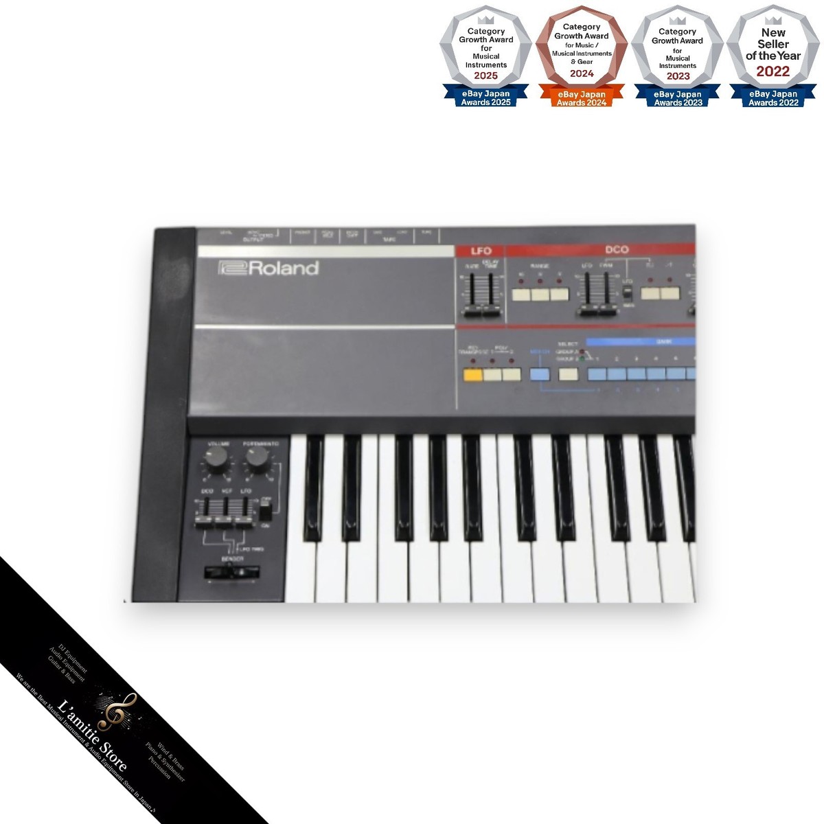 Roland JUNO-106 Programmable Polyphonic Synthesizer 6 Voice