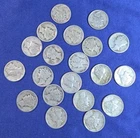 20 SILVER MERCURY DIMES WITH DATES