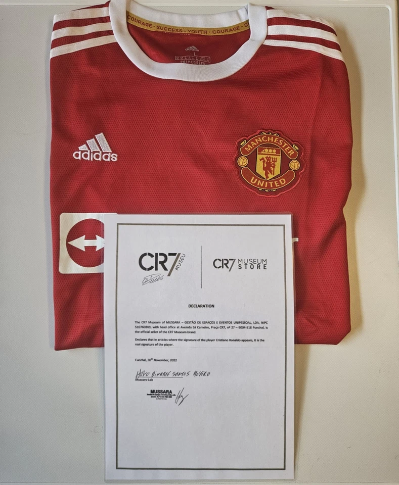 Signiertes Trikot Cristiano Ronaldo Manchester United (CR7 Museum zertifiziert) - Bild 3 von 3