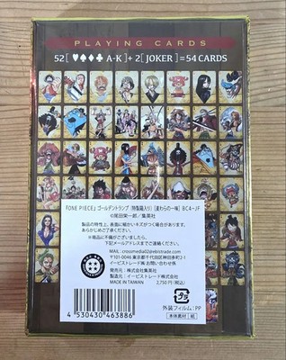 ONE PIECE Golden Playing Cards Poker Deck JUMP SHOP New FS from ONE PIECE Golden Playing Cards Poker Deck JUMP SHOP New FS from
