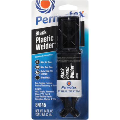 Permatex 84145 PermaPoxy Black Plastic Weld Epoxy Adhesive 0.84 Oz