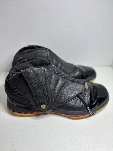 NIKE AIR JORDAN basketball shoe XVI 16 RETRO COUNTDOWN Black RED Size 9.5