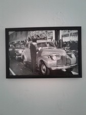 Chevrolet Special Deluxe 1940 Framed Black And White Photograph 12 X 18