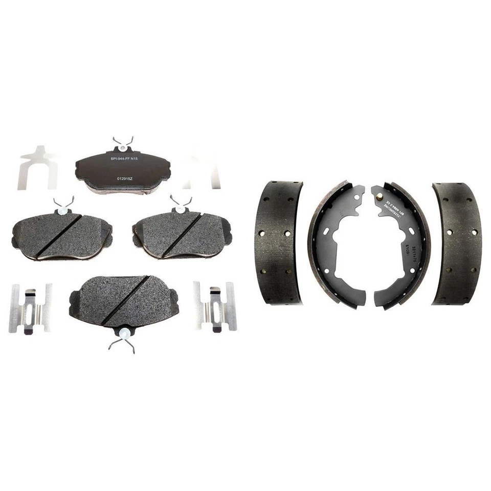 Kit pastillas de freno y zapatas de freno delanteras traseras metálicas para Ford Windstar 1995-1998 Foto 4 de 4