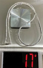 Sterling Silver Necklace FAS Italy 925 18” 17g