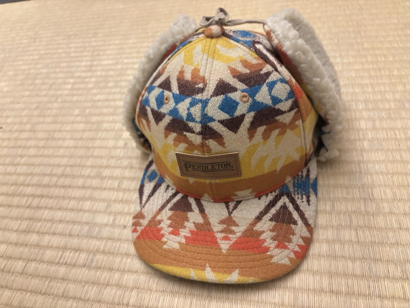Pendleton Timberline Hat Cap Ear Flaps Aztec Prin… - image 1