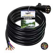 16 FT 7 Pin Trailer Plug 7 Way Trailer Plug Pure Brass 7 Pin Trailer Wiring H...