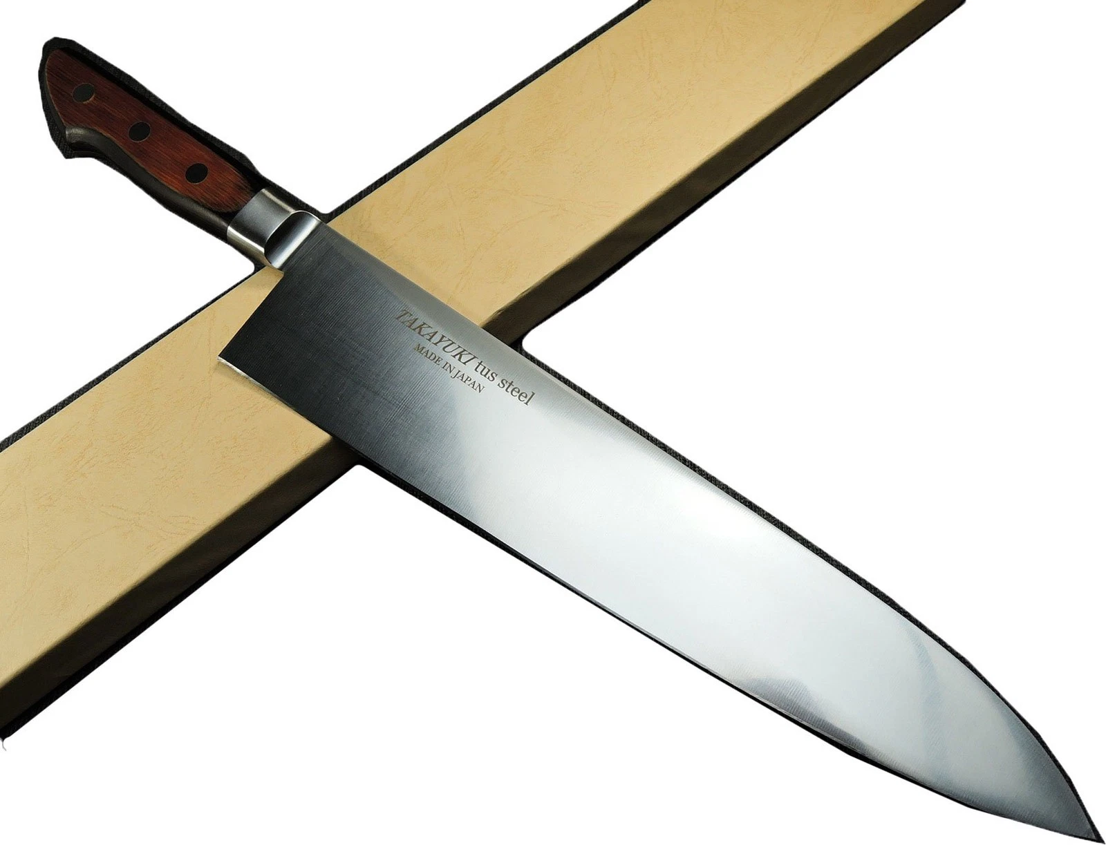 NEW Sakai Takayuki Chef Knife Wood Handle Gyuto 210-300mm TUS Series From Japan