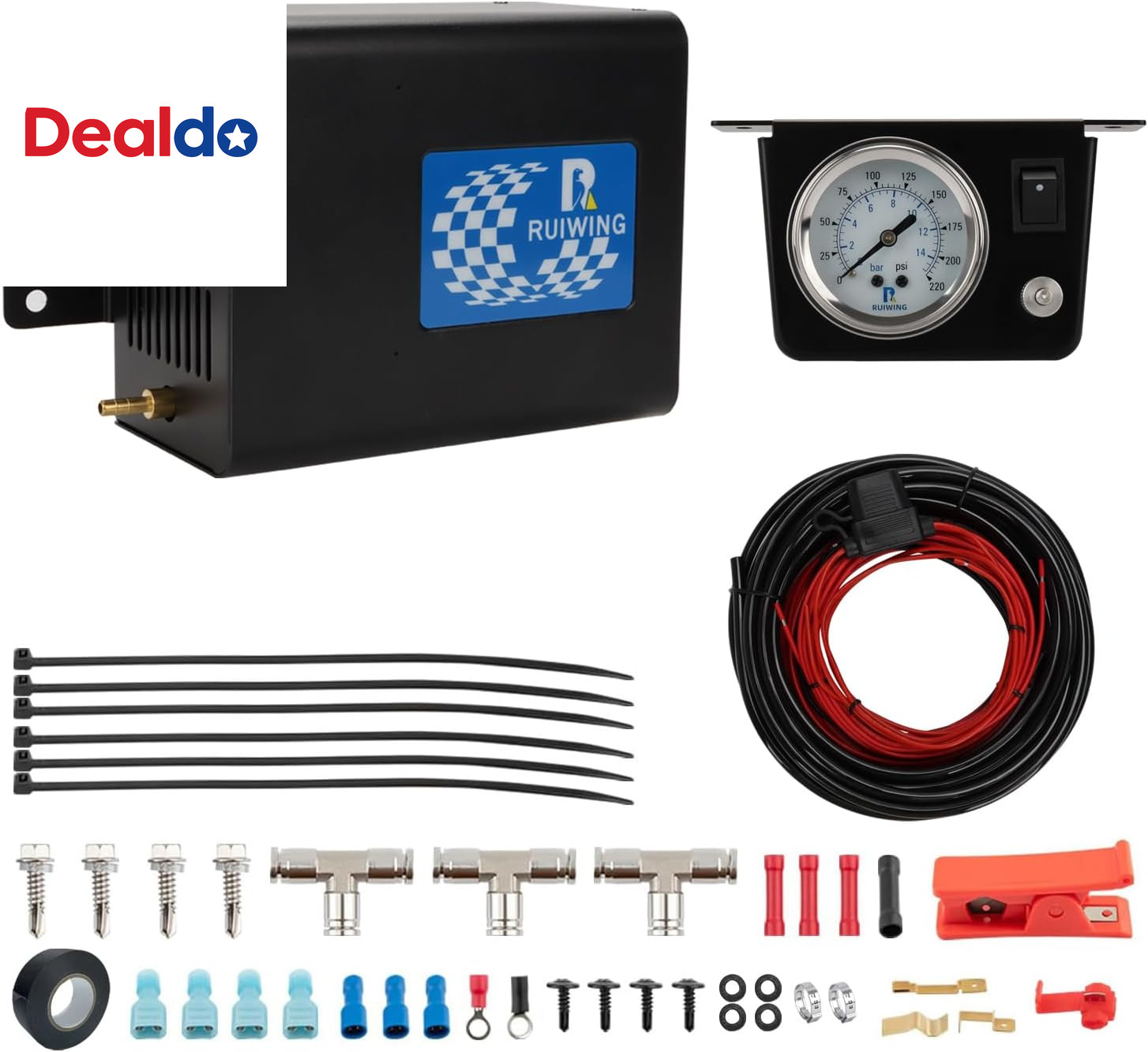 Air Bag Compressor Kit, on Board Air Compressor System with Air Ride Compressor,