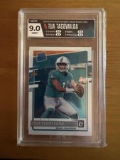 2020 Panini Chronicles-Clearly Donruss Rated Rc Tua Tagovailoa HGA 9.0 Mint (RC)