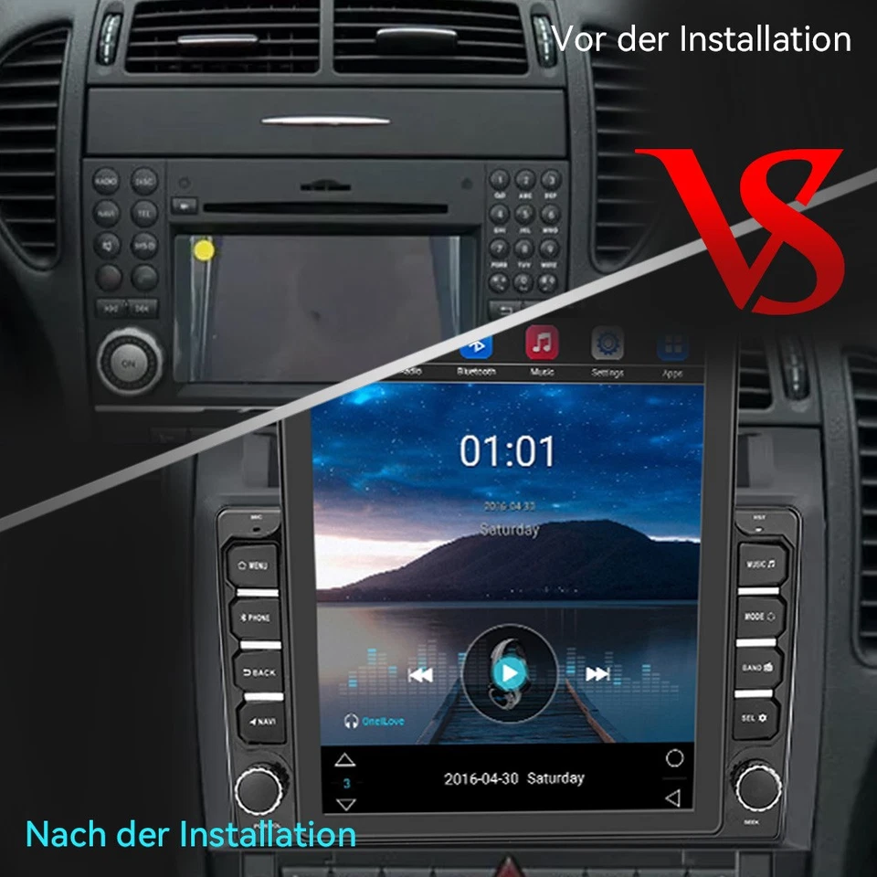9.7" Für Mercedes SLK R171 2004-2011 Android 13 Autoradio 2G+64G SWC BT +Cam FM - Bild 2 von 4