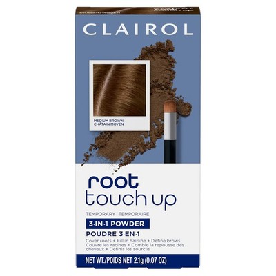 Root Touch Up Temporary Concealing Powder Medium Brown Hair Color