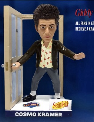 2026 Cyclones SGA Bobblehead Cosmo Kramer Seinfeld Night 8/1 Pre Sale