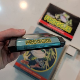 Frogger (Atari 5200, 1983)  Cartridge, Box & Manual - Cleaned Contacts 