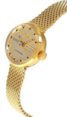 Mido Commander 1959 Automatic 23.5mm Gold SS Women's Watch M7169