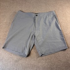 Faherty All Day Shorts Mens 36 Grey Hybrid Swim Casual Stretch Flat Front