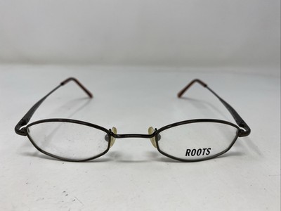 ROOTS R269 Chestnut 42-23-135 Brown Metal Full Rim Eyeglasses Frame F885