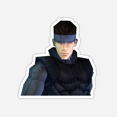 3'' Solid Snake Sticker Metal Gear Solid Decal Playstation PS1 PS2 Matte Finish