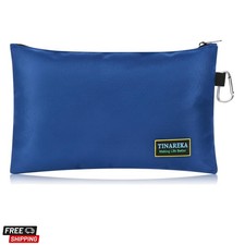 Small Tool Pouch Bag with Zipper - Canvas Tool Organizer for Men, 8-Pocket Wa...