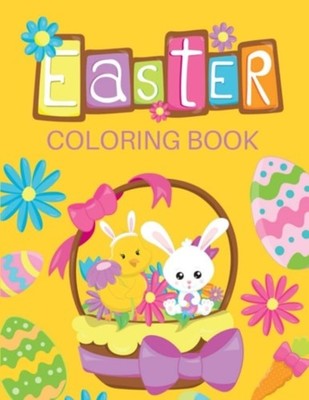 Easter Coloring Book Easter Activity and Basket Stuffer - Paperback NEW AMAZING