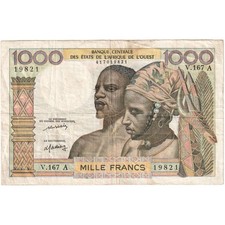 [#233075] West African States, 1000 Francs, EF