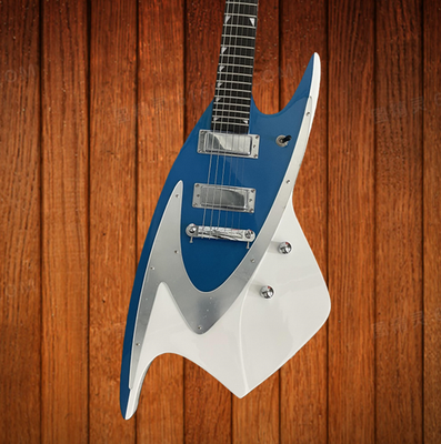 #ad Blue JBD400 Shark Electric Guitar Rosewood Fretboard 24 Frets Fastship $247.00