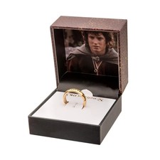 Lord Of The Rings One Ring Stainless Steel Gold IP Adult Replica Ring  Size 11