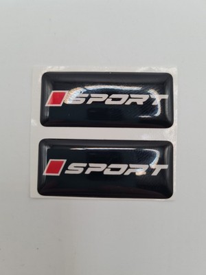 2x SPORT Gel Aufkleber 3D Sticker selbstklebend Fahrzeug Motorrad Bike Tuning