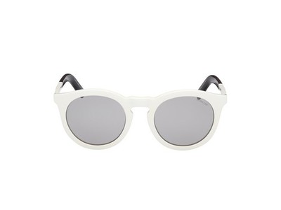 Moncler ODEONN ML0291 21C White Round Bold Plastic Sunglasses Frame 53-23-145