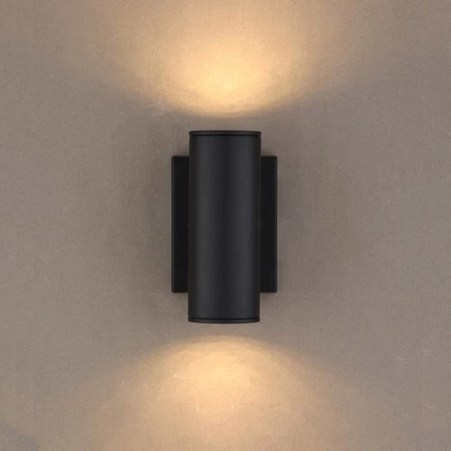Vaxcel Lighting T0551 Chiasso 2 Light 8" Tall LED Outdoor Wall - Black - Picture 2 of 9