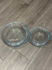 Pyrex Glass Round Classic Casserole Dish 2 pcs set with Lid Casserole