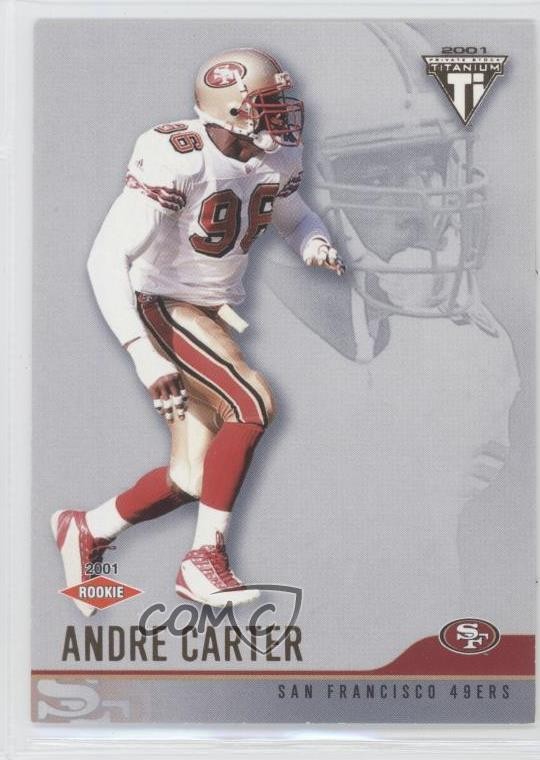 2001 Pacific Private Stock Titanium Retail Andre Carter #216 Rookie RC 0q3