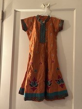 Girl Dress Kurta Orange Size 7