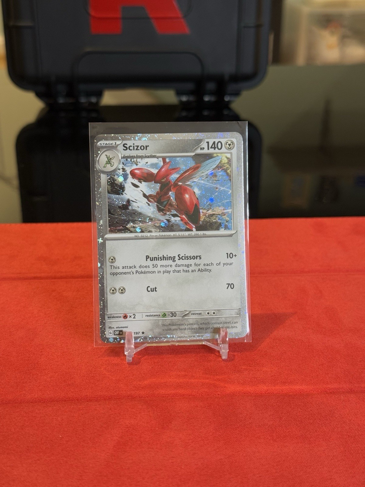 Scizor - Cosmos Holo - Obsidian Flames 141/197 Promo Pokemon TCG Card NM