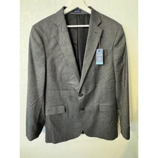 Stafford Men's Dark Charcoal Classic Fit Stretch Comfort Blazer Jacket 42 Reg