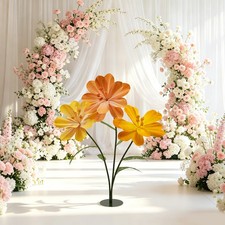 3-Head Artificial Flower, Decoration Flowers for Garden, Hotel, Office