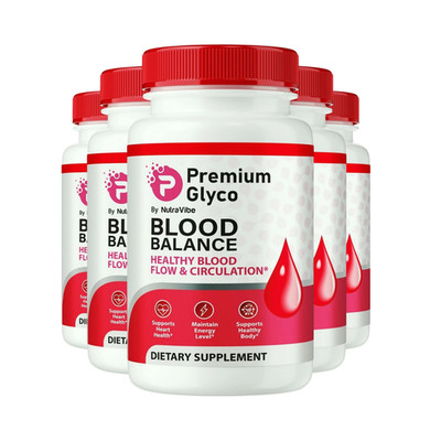 5-Pack Premium Glyco Capsules, Premium Glyco Blood Balance Support -300 Capsules