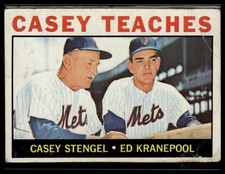 1964 Topps #393 Casey Teaches (Casey Stengel / Ed Kranepool)