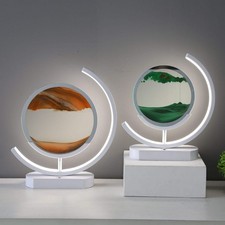 Moving Sand Art modern Desk Light Flowing Dynamic Quick Sand Painting Picture Re