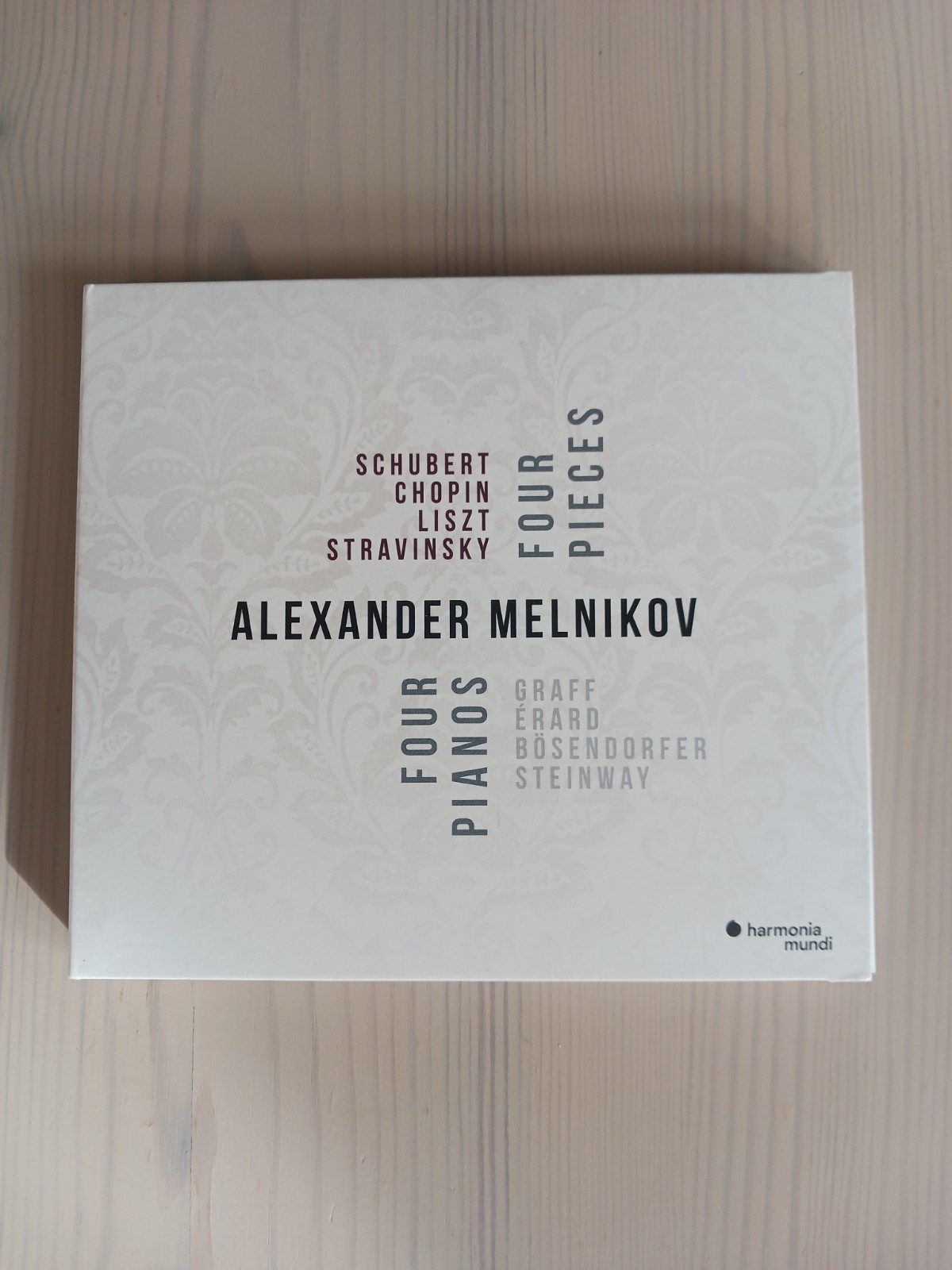 Alexander Melnikov CD Four Pieces, Four Pianos Schubert Chopin Liszt Stravinsky