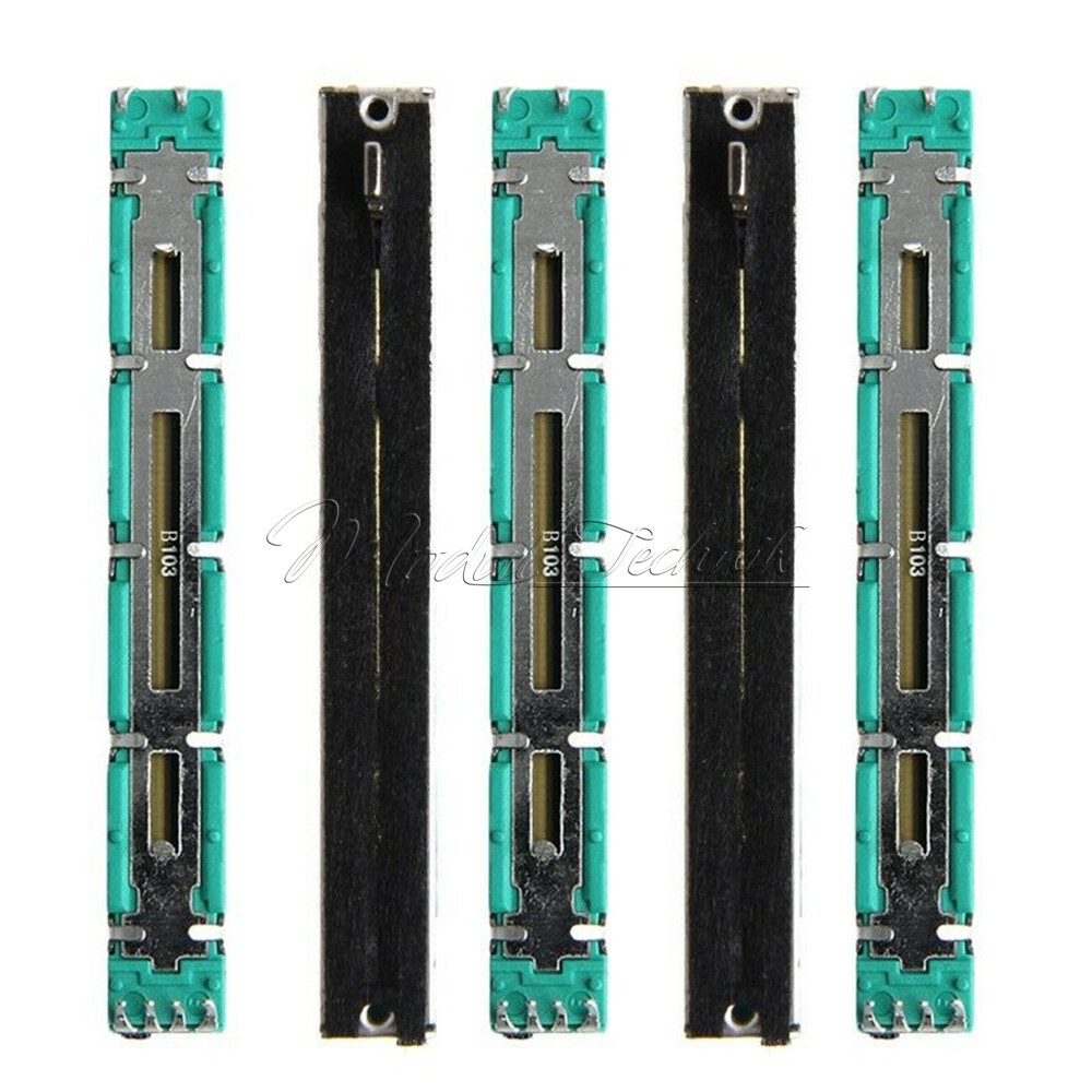 4 Pz Stereo A 2 Canali 75mm 7.5 Cm Arancione Mixer Slide Potenziometro Slider D10K D103 Per BEHRINGER Soundcraft Faders