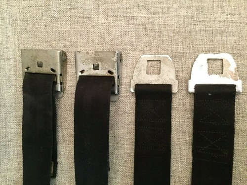 1962 Corvette Seatbelt Set w/mounting brackets Used Orig GM# 3797868, SKU# 1138 - Picture 4 of 10