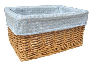 Details About Natural Wicker Basket Nursery Storage Gift Hamper Blue Gingham Cotton Lining Details About Natural Wicker Basket Nursery Storage Gift Hamper Blue Gingham Cotton Lining