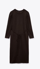 ZARA WOMEN BELTED MIDI DRESS SIZE /S