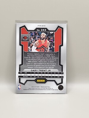 その他 Gary Trent Jr. prizm RC rookie auto 2023-24 Panini Prizm #243 Gary Trent Jr. Raptors Red white