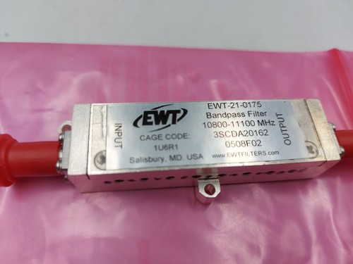 EWT RF Bandpass Filter EWT -21-0175 10.8-11.1 GHz SMA - Imagen 2 de 2